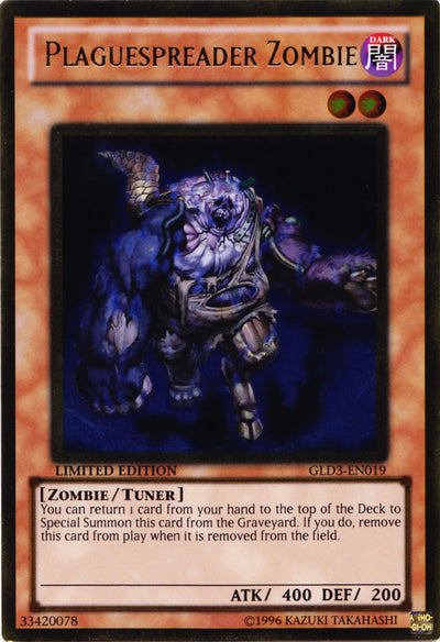 Plaguespreader Zombie [GLD3-EN019] Gold Rare Yu-Gi-Oh!