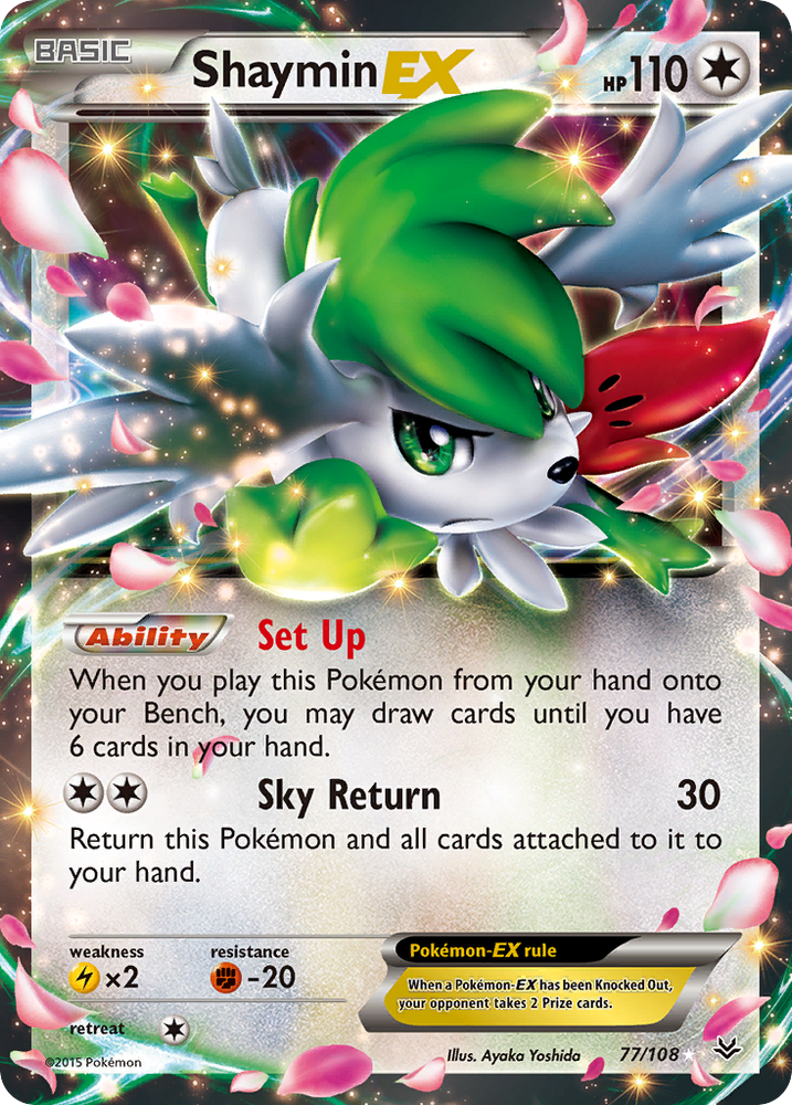 Shaymin EX (77/108) [XY: Roaring Skies] Pokémon