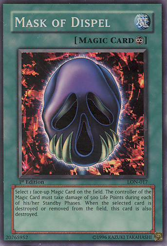 Mask of Dispel [LON-017] Super Rare Yu-Gi-Oh!