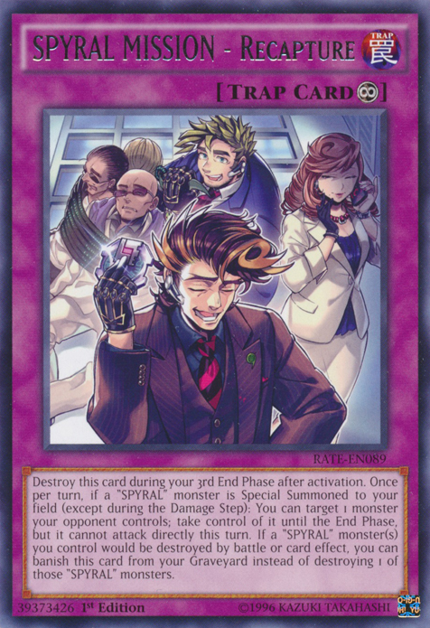 SPYRAL MISSION - Recapture [RATE-EN089] Rare Yu-Gi-Oh!