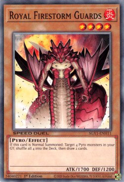 Royal Firestorm Guards [SGX1-ENH11] Common Yu-Gi-Oh!