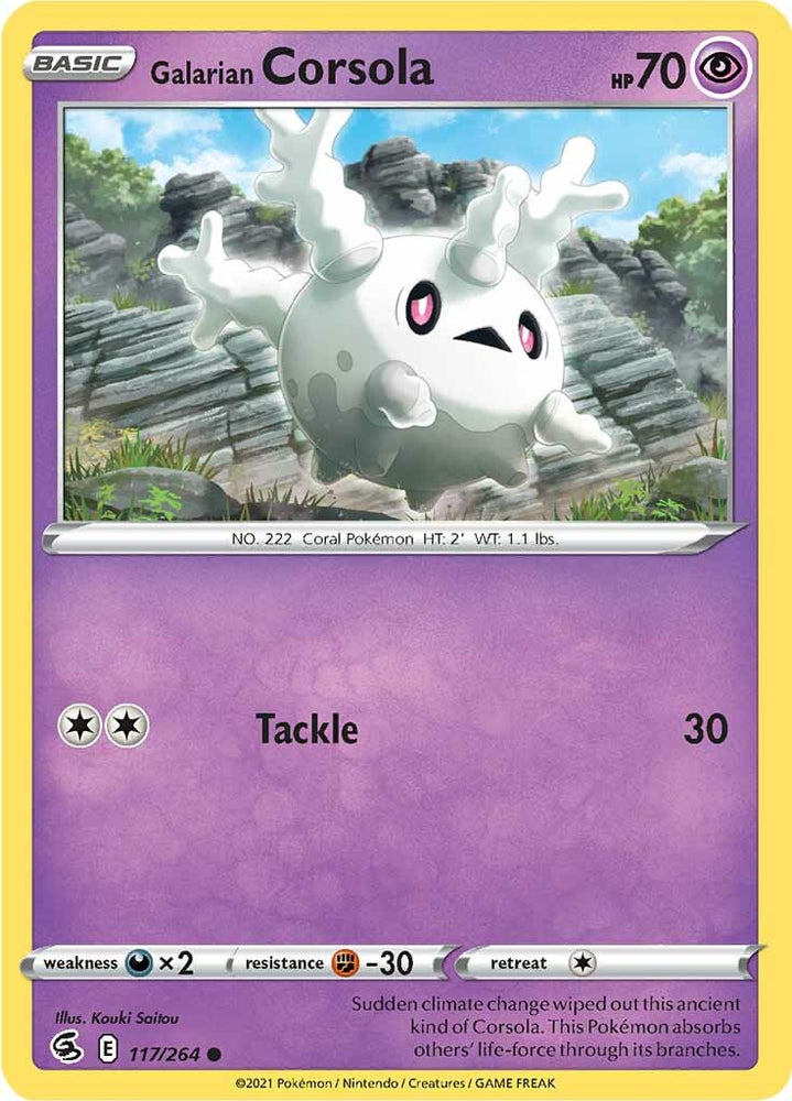 Galarian Corsola (117/264) [Sword & Shield: Fusion Strike] Pokémon