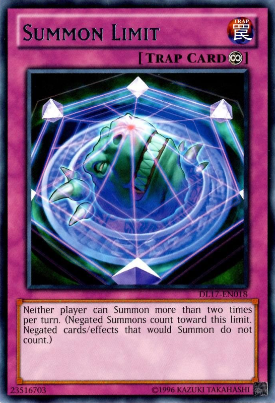 Summon Limit (Purple) [DL17-EN018] Rare Yu-Gi-Oh!