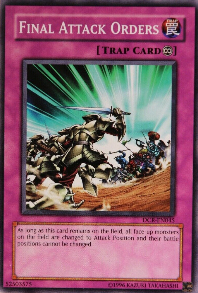 Final Attack Orders [DCR-EN045] Common Yu-Gi-Oh!