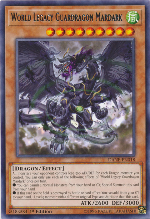 World Legacy Guardragon Mardark [DANE-EN018] Rare Yu-Gi-Oh!