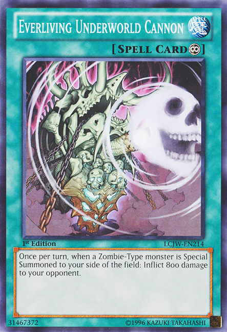 Everliving Underworld Cannon [LCJW-EN214] Common Yu-Gi-Oh!