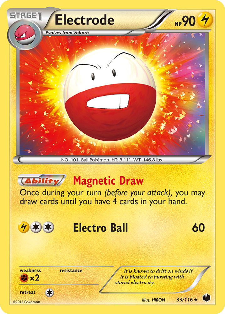 Electrode (33/116) [Black & White: Plasma Freeze] Pokémon