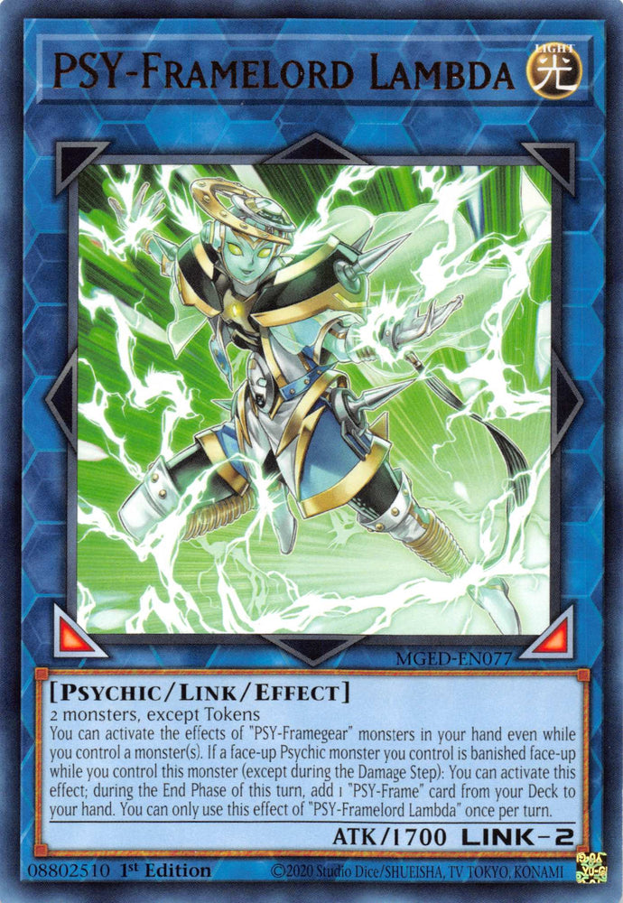 PSY-Framelord Lambda [MGED-EN077] Rare Yu-Gi-Oh!