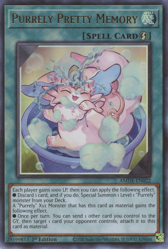 Purrely Pretty Memory [AMDE-EN022] Ultra Rare Yu-Gi-Oh!