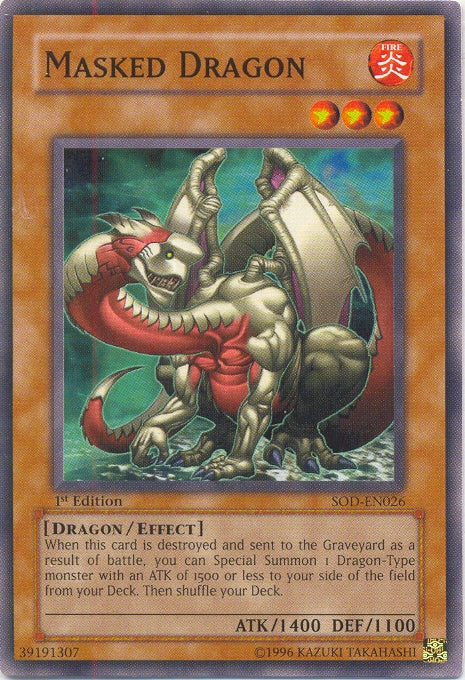 Masked Dragon [SOD-EN026] Common Yu-Gi-Oh!