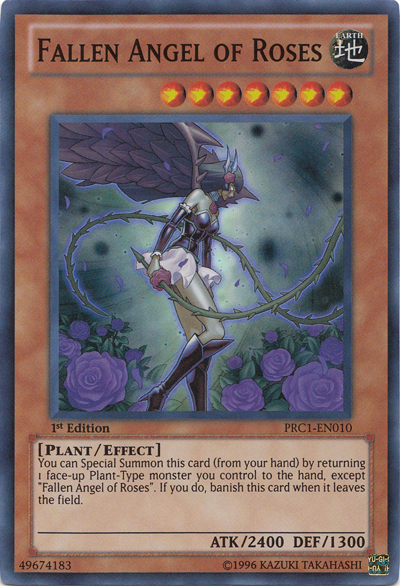 Fallen Angel of Roses [PRC1-EN010] Super Rare Yu-Gi-Oh!