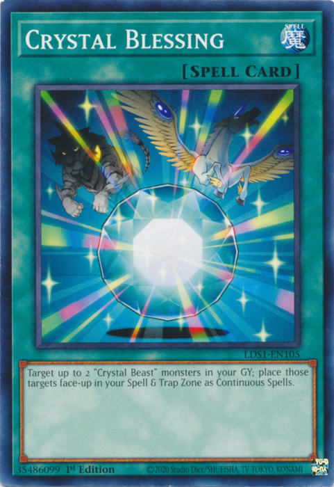 Crystal Blessing [LDS1-EN105] Common Yu-Gi-Oh!