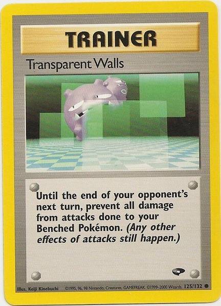 Transparent Walls (125/132) [Gym Challenge Unlimited] Pokémon