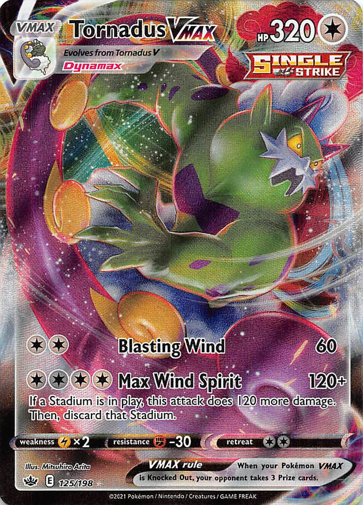 Tornadus VMAX (125/198) [Sword & Shield: Chilling Reign] Pokémon