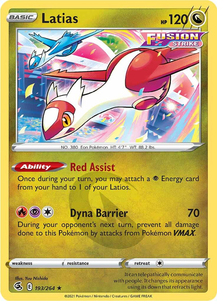 Latias (193/264) [Sword & Shield: Fusion Strike] Pokémon