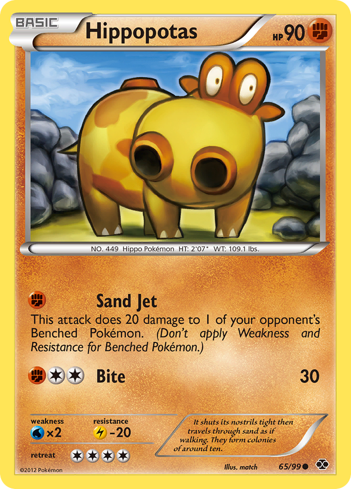 Hippopotas (65/99) [Black & White: Next Destinies] Pokémon