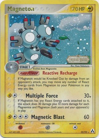 Magneton (22/92) (Stamped) [EX: Legend Maker] Pokémon