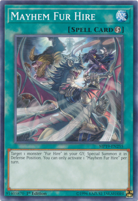 Mayhem Fur Hire [MP19-EN255] Common Yu-Gi-Oh!