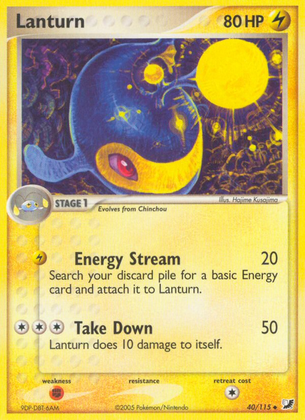 Lanturn (40/115) [EX: Unseen Forces] Pokémon