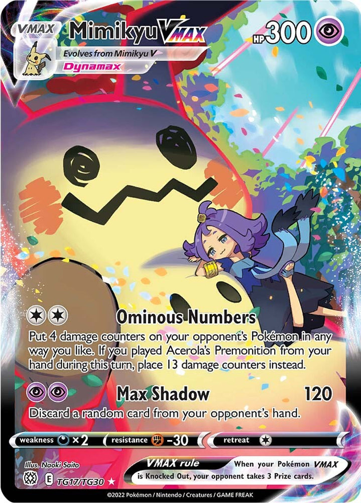 Mimikyu VMAX (TG17/TG30) [Sword & Shield: Brilliant Stars] Pokémon