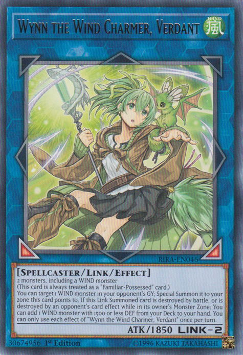 Wynn the Wind Charmer, Verdant [RIRA-EN046] Rare Yu-Gi-Oh!