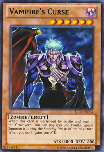 Vampire's Curse (Green) [DL16-EN003] Rare Yu-Gi-Oh!
