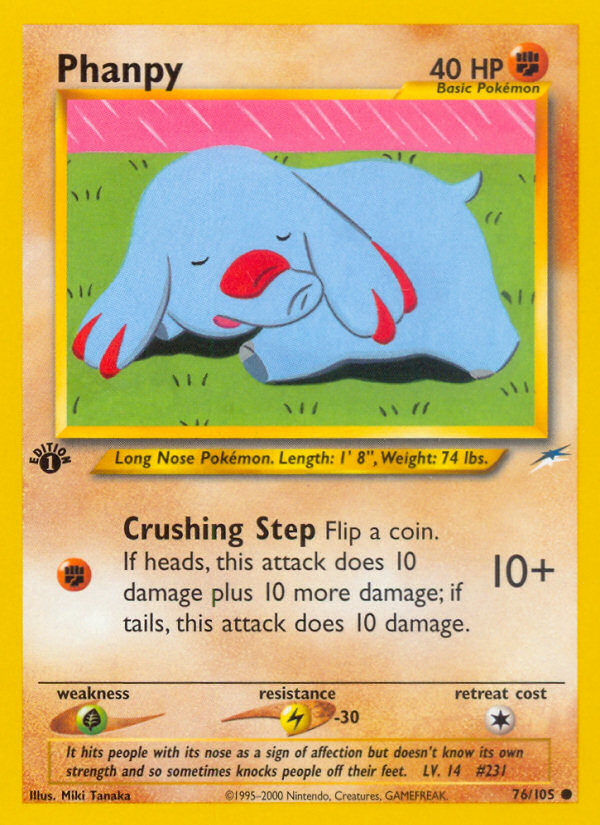 Phanpy (76/105) [Neo Destiny 1st Edition] Pokémon