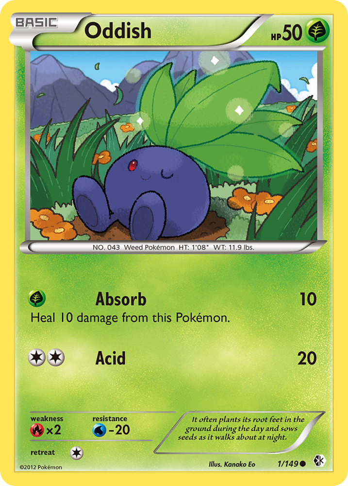 Oddish (1/149) [Black & White: Boundaries Crossed] Pokémon