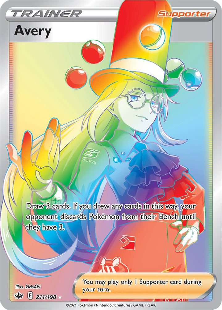 Avery (211/198) [Sword & Shield: Chilling Reign] Pokémon