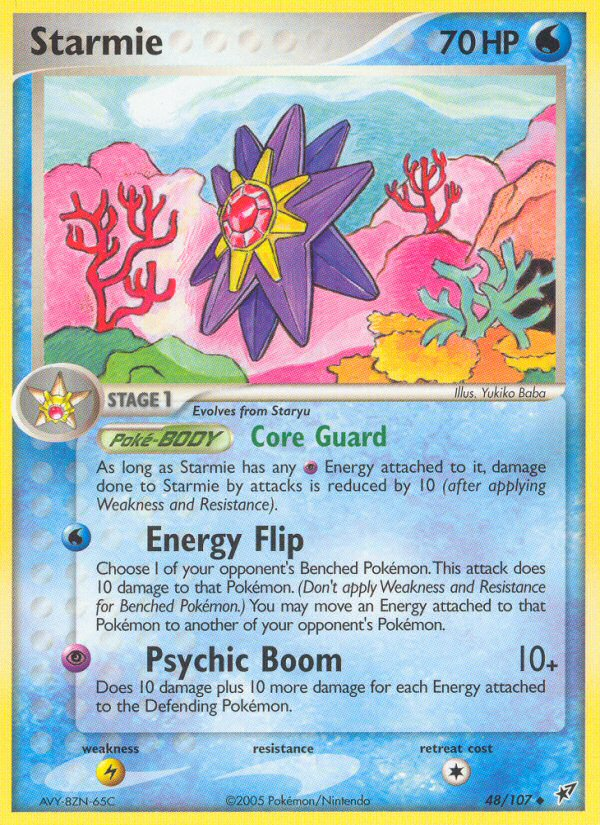 Starmie (48/107) [EX: Deoxys] Pokémon