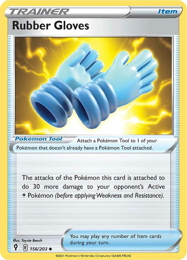 Rubber Gloves (156/203) [Sword & Shield: Evolving Skies] Pokémon