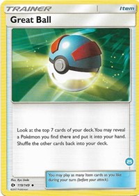 Great Ball (119/149) (Deck Exclusive #25) [Sun & Moon: Trainer Kit - Alolan Ninetales] Pokémon