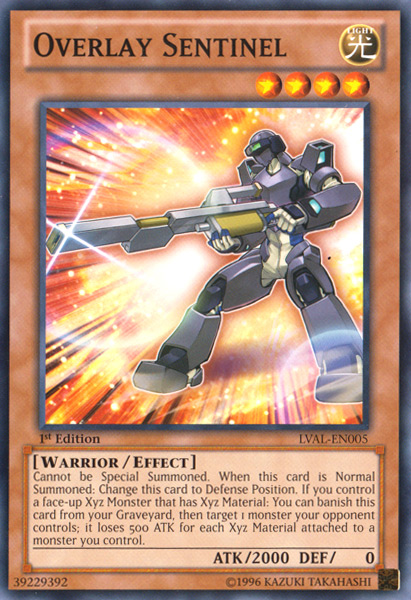 Overlay Sentinel [LVAL-EN005] Common Yu-Gi-Oh!