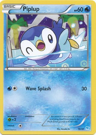Piplup (16/30) [XY: Trainer Kit 3 - Suicune] Pokémon