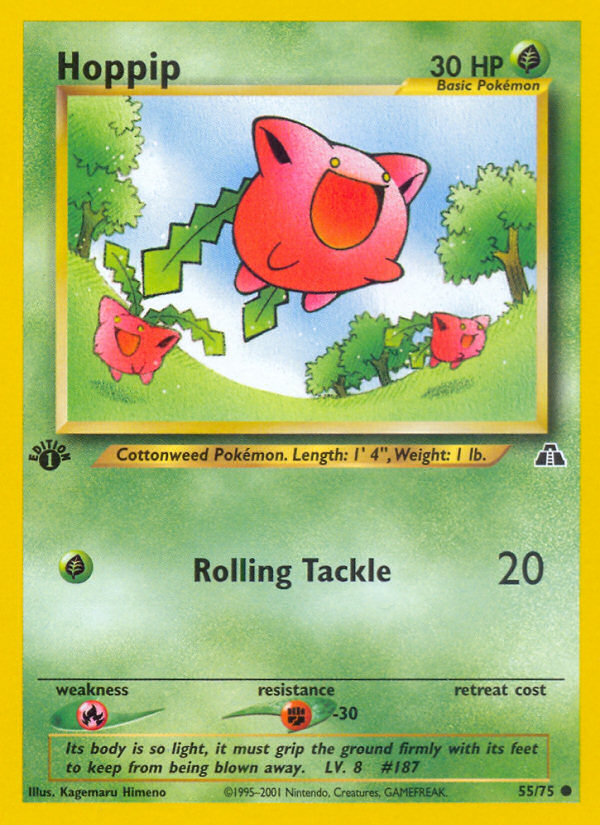 Hoppip (55/75) [Neo Discovery 1st Edition] Pokémon