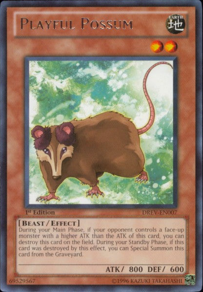 Playful Possum [DREV-EN007] Rare Yu-Gi-Oh!