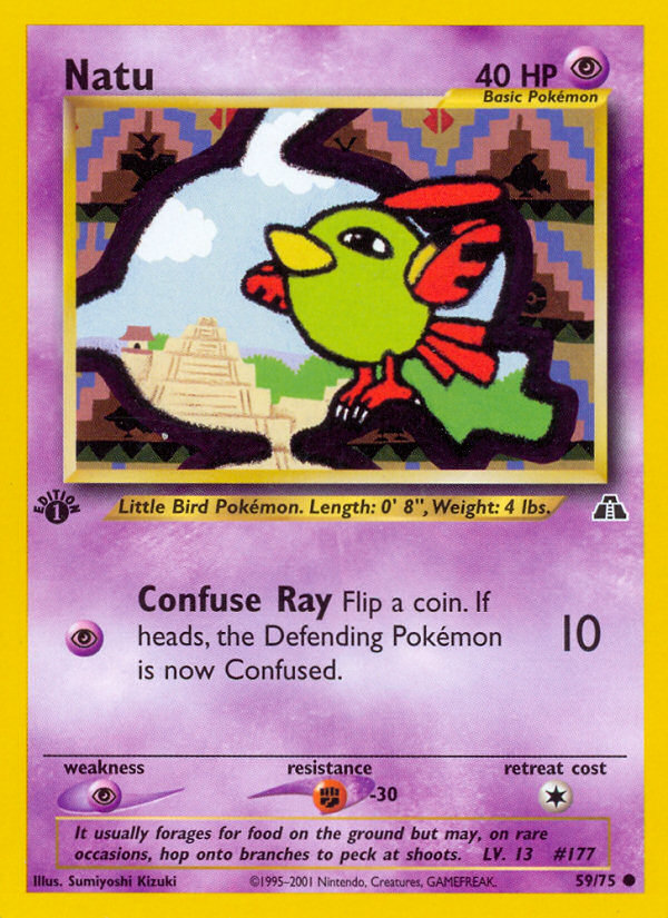 Natu (59/75) [Neo Discovery 1st Edition] Pokémon