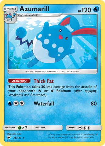 Azumarill (35/147) [Sun & Moon: Burning Shadows] Pokémon