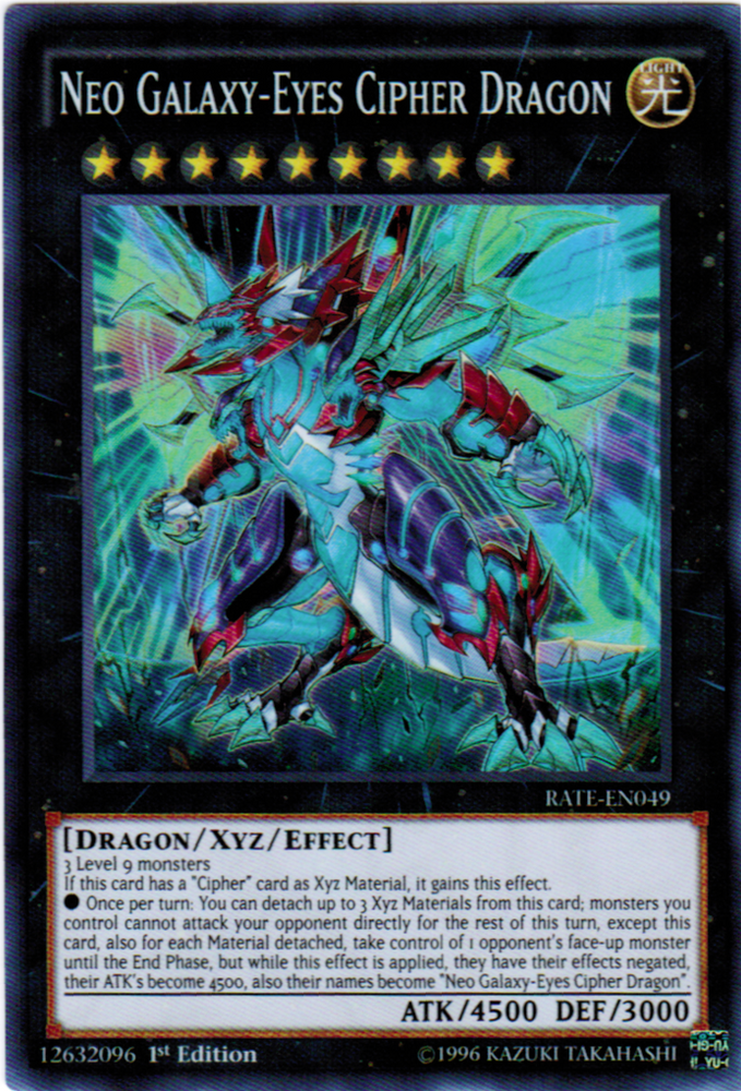 Neo Galaxy-Eyes Cipher Dragon [RATE-EN049] Super Rare Yu-Gi-Oh!