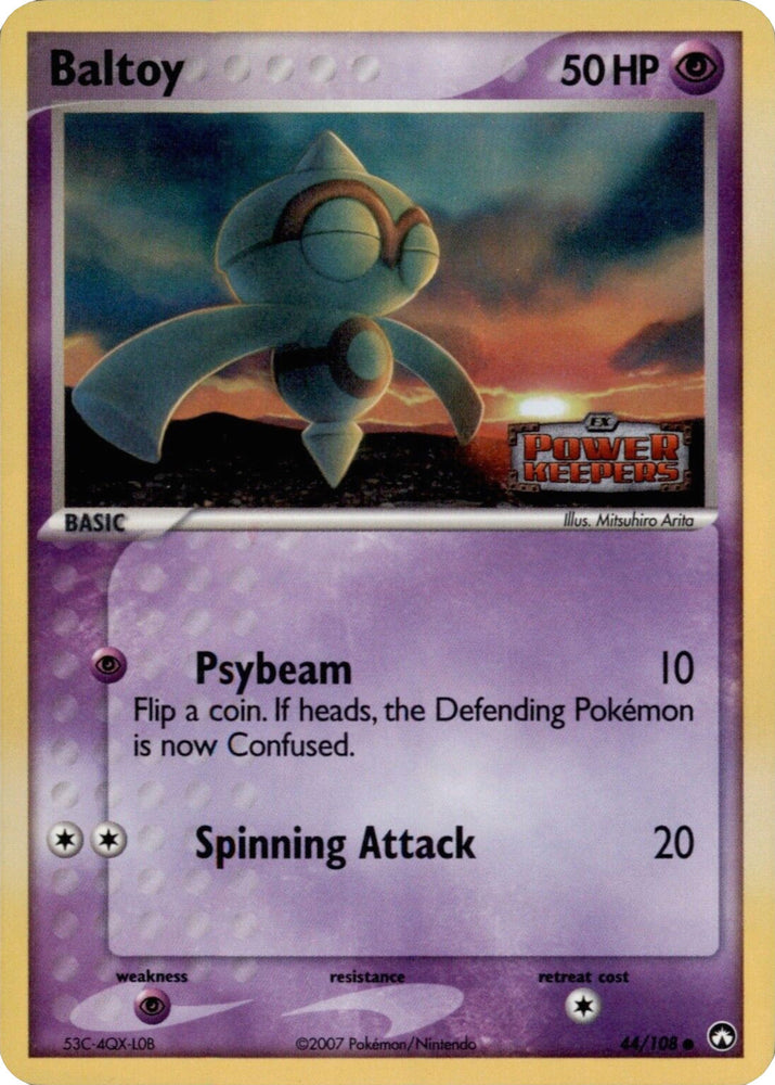 Baltoy (44/108) (Stamped) [EX: Power Keepers] Pokémon
