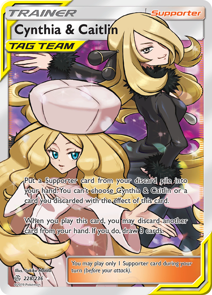 Cynthia & Caitlin (228/236) [Sun & Moon: Cosmic Eclipse] Pokémon