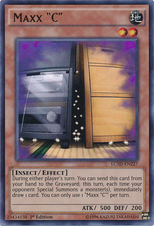 A 1st edition Ultra Rare "Maxx "C" card from the Yugioh Set: Legendary Collection: 5D's.