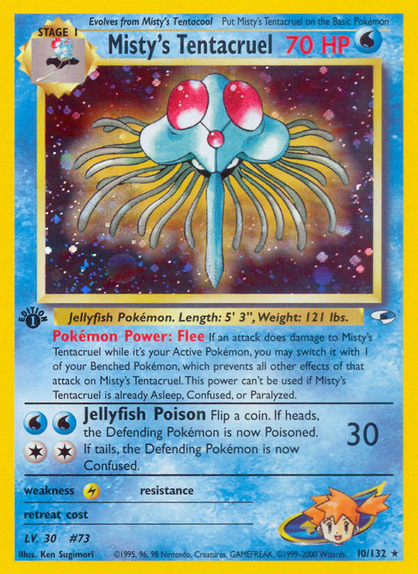 Misty's Tentacruel (10/132) [Gym Heroes 1st Edition] Pokémon