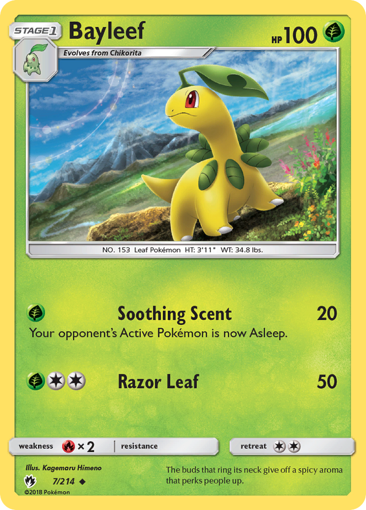 Bayleef (7/214) [Sun & Moon: Lost Thunder] Pokémon