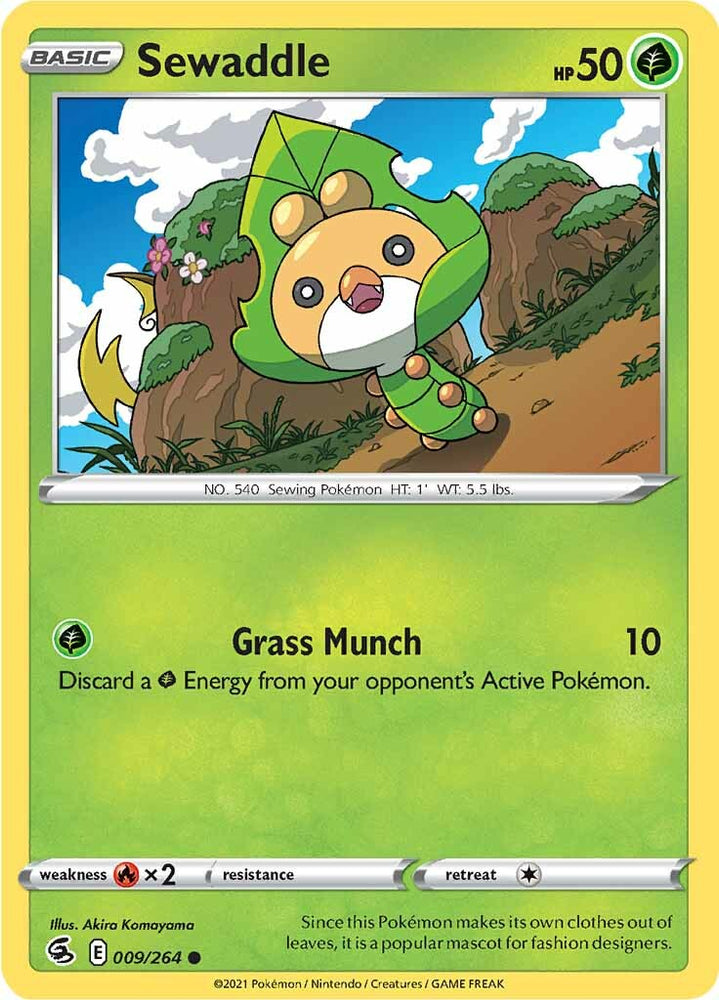 Sewaddle (009/264) [Sword & Shield: Fusion Strike] Pokémon
