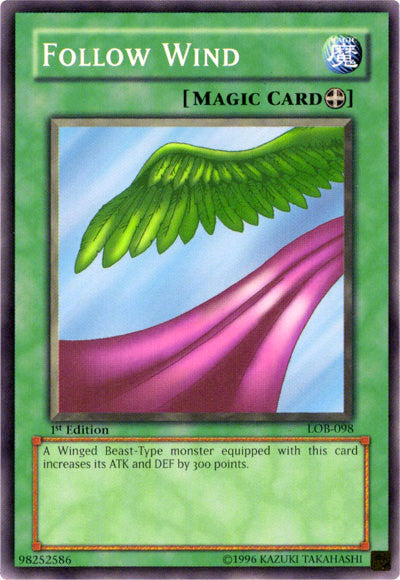 Follow Wind [LOB-098] Common Yu-Gi-Oh!