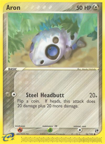 Aron (56/100) [EX: Sandstorm] Pokémon