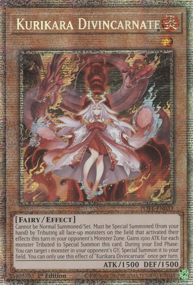 Kurikara Divincarnate [POTE-EN031] Starlight Rare Yu-Gi-Oh!