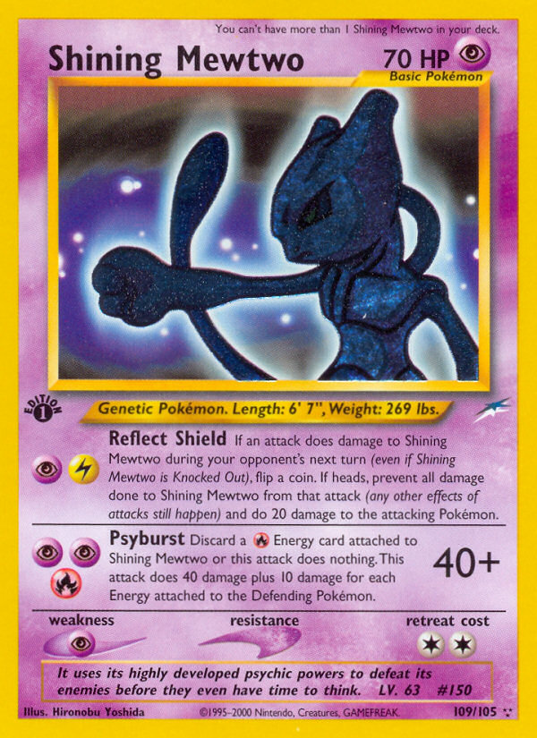 Shining Mewtwo (109/105) [Neo Destiny 1st Edition] Pokémon