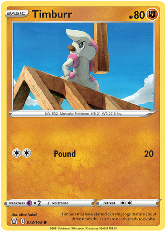 Timburr (073/163) [Sword & Shield: Battle Styles] Pokémon